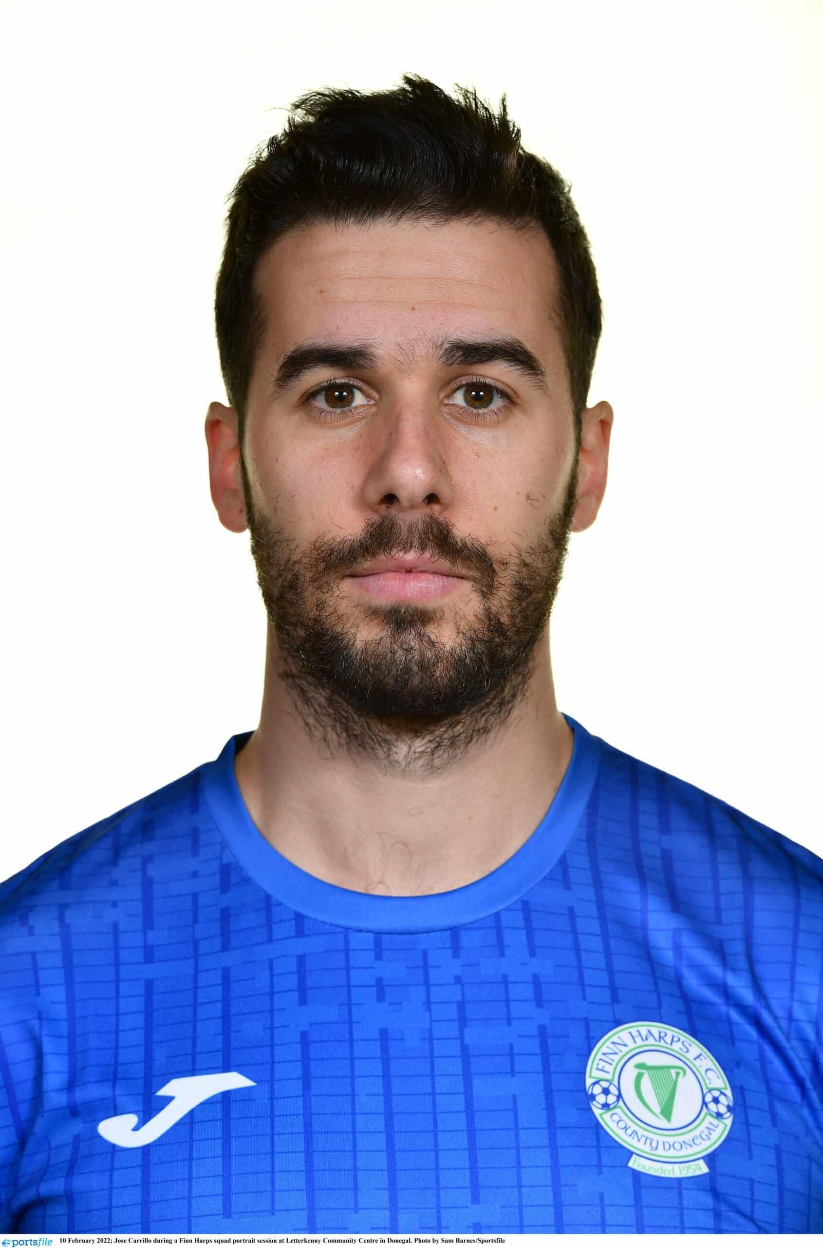 Jose Carrillo during a Finn Harps squad portrait session at Letterkenny Community Centre in Donegal. Photo by Sam Barnes/Sportsfile