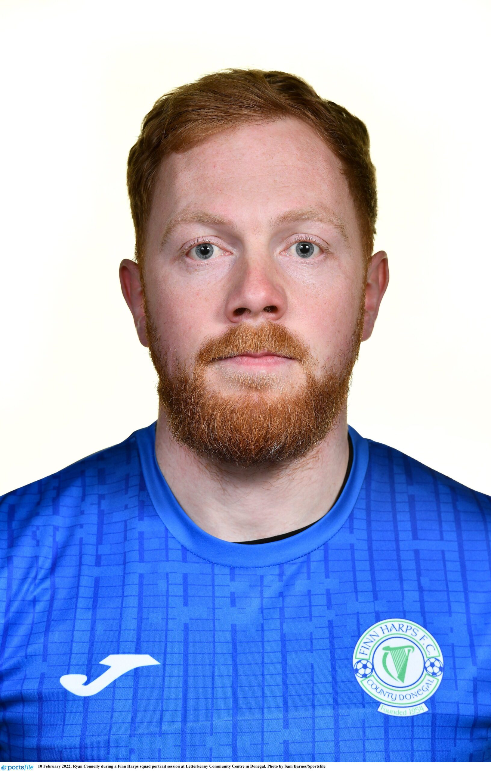 Ryan Connolly during a Finn Harps squad portrait session at Letterkenny Community Centre in Donegal. Photo by Sam Barnes/Sportsfile