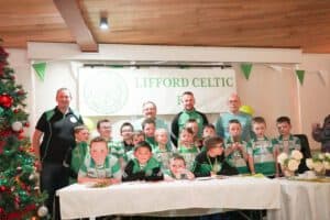 Flag Bearers for Harps v Longford- Lifford Celtic