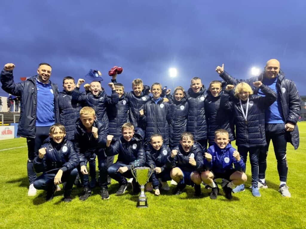 Harps 2011s With Galway Cup at Finn Park