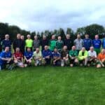 Participants from Donegal Junior Clubs Raphoe, Castlefin and Convoy who are involved in the Finn Harps Walking Football and Football Bootroom programmes