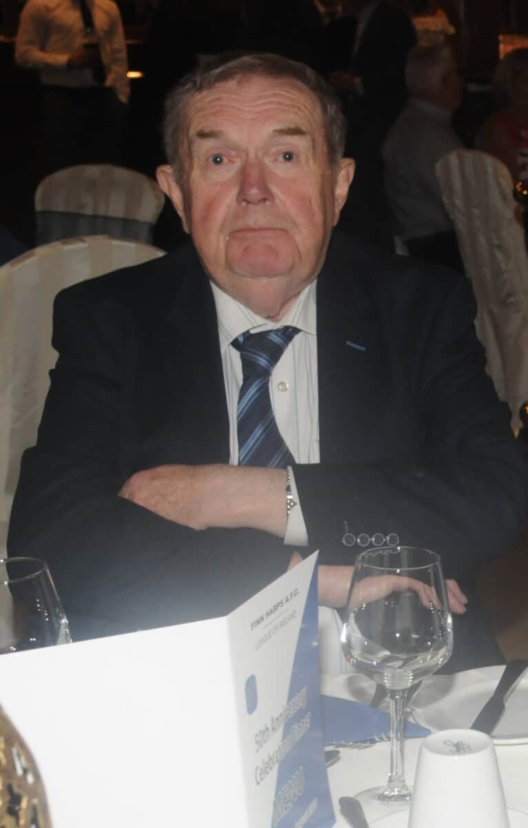 Derek Wilkinson pictured at the 50th Anniversary of League-of Ireland Football Celebration