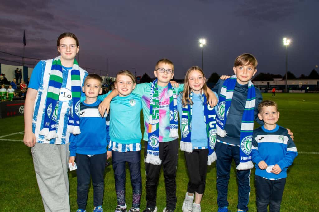 The younger Devines at Finn Park for Harps v Cobh