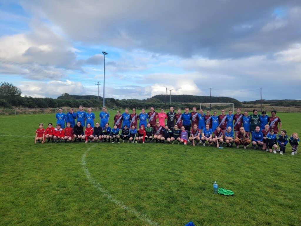 Harps WU17s with Drogheda plus Sea Rovers and Carndonagh U13s